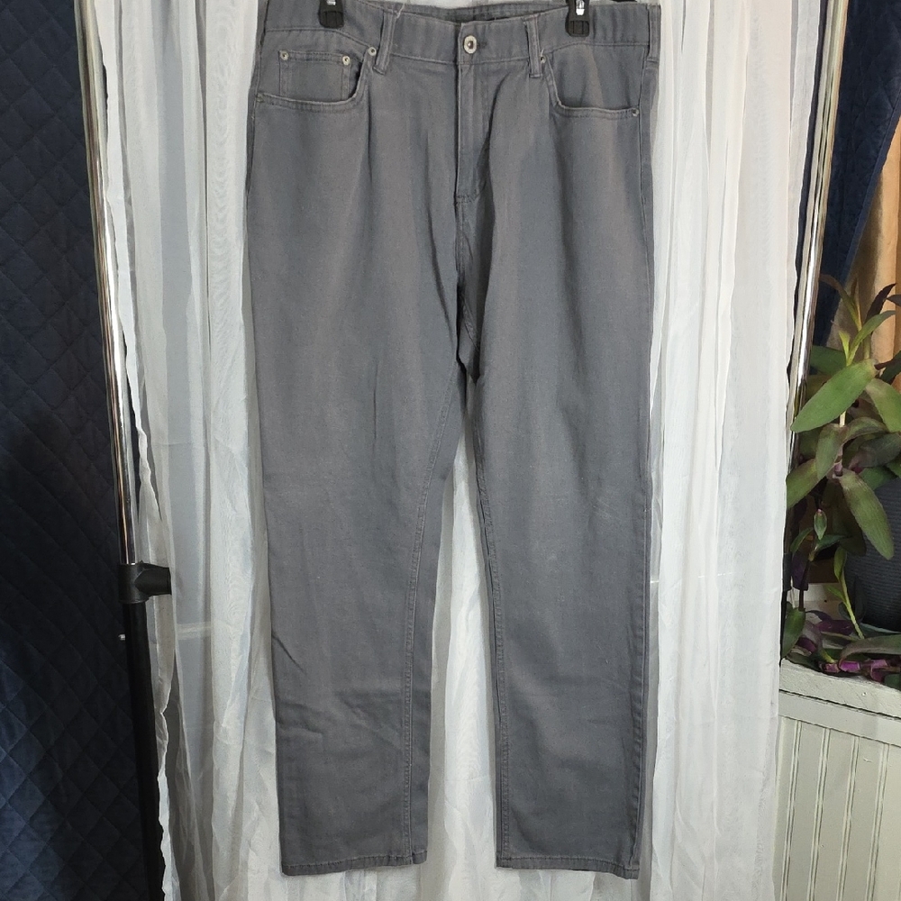#194 Iron Co Men's Gray Straight Jeans